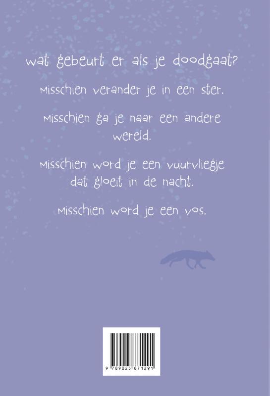 Achterkant van Misschien een vos