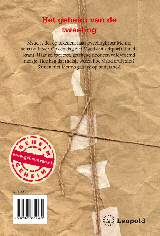 Achterkant van Het geheim van de tweeling