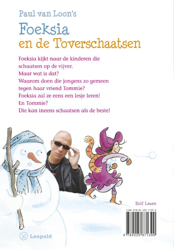 Achterkant van Foeksia en de toverschaatsen