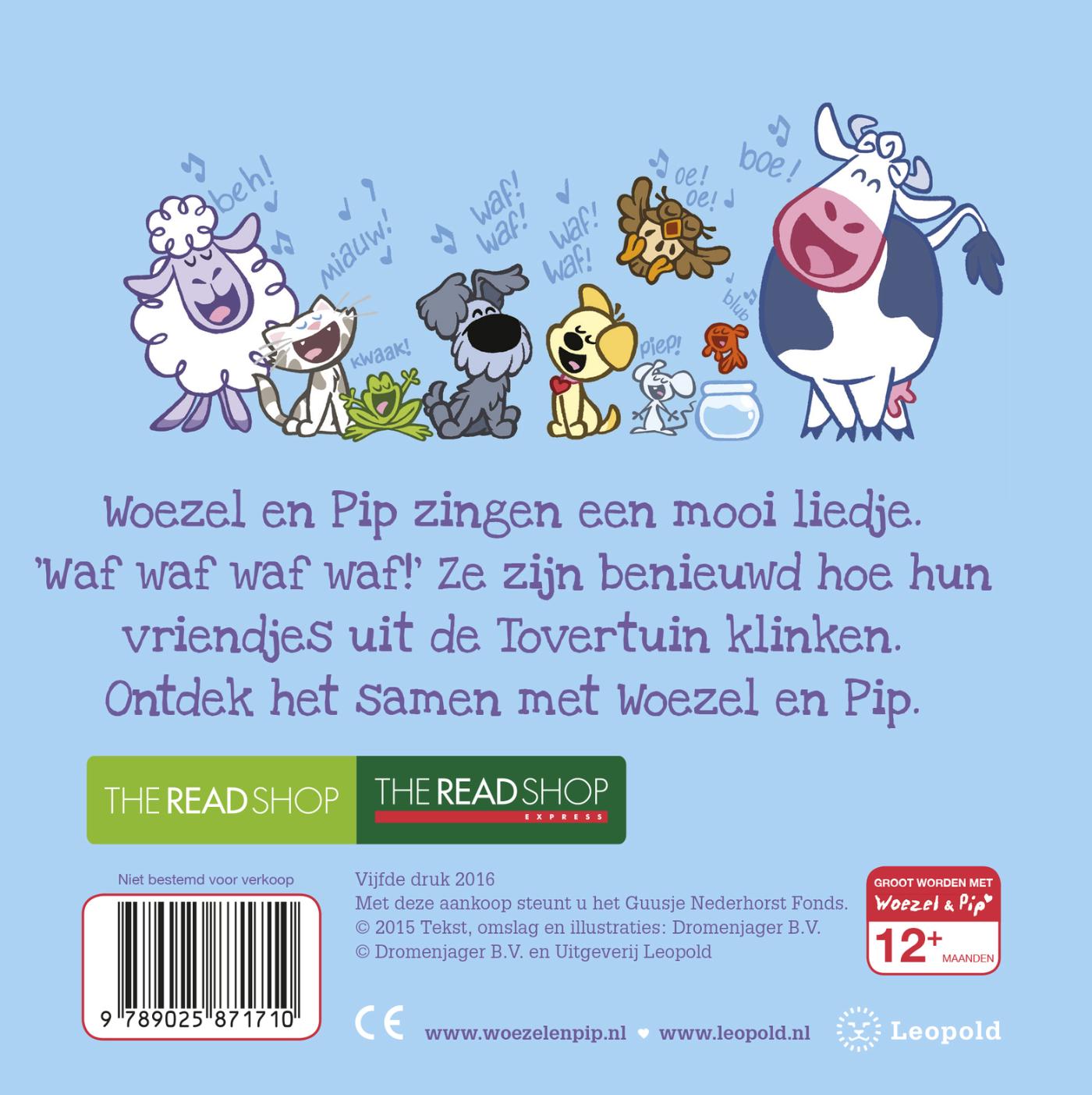 Achterkant van Allemaal dieren