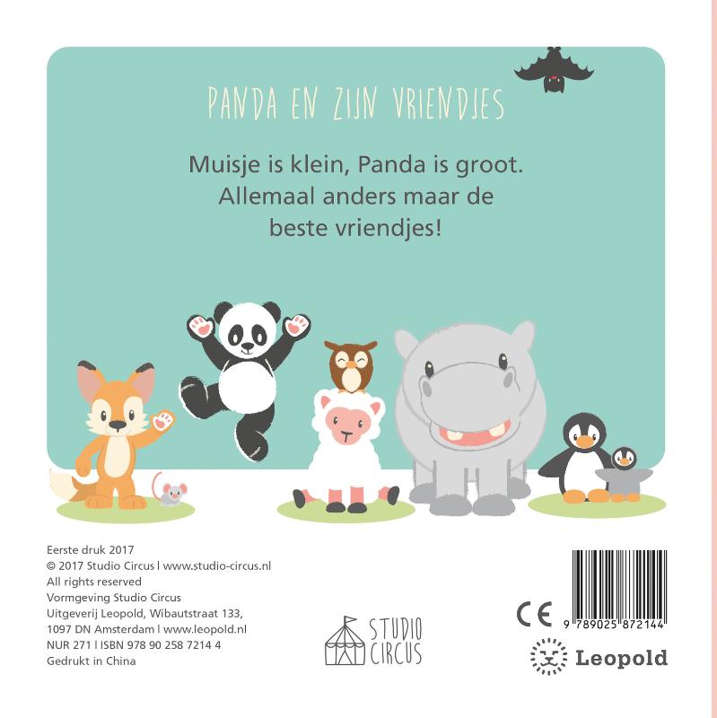 Achterkant van Panda groot en klein