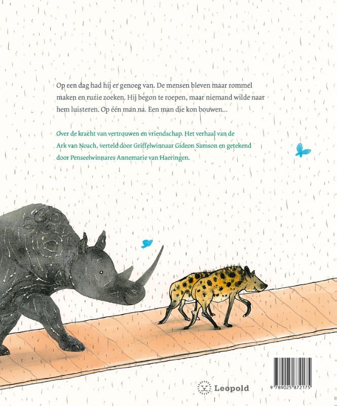 Achterkant van Alle dieren drijven