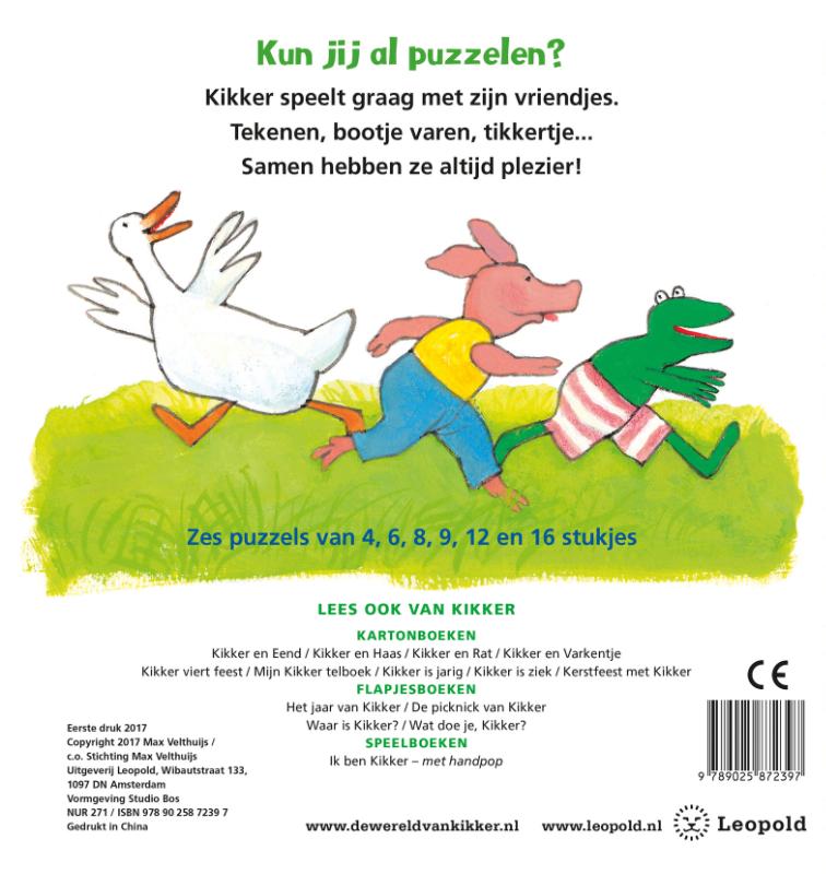 Achterkant van Spelen met Kikker