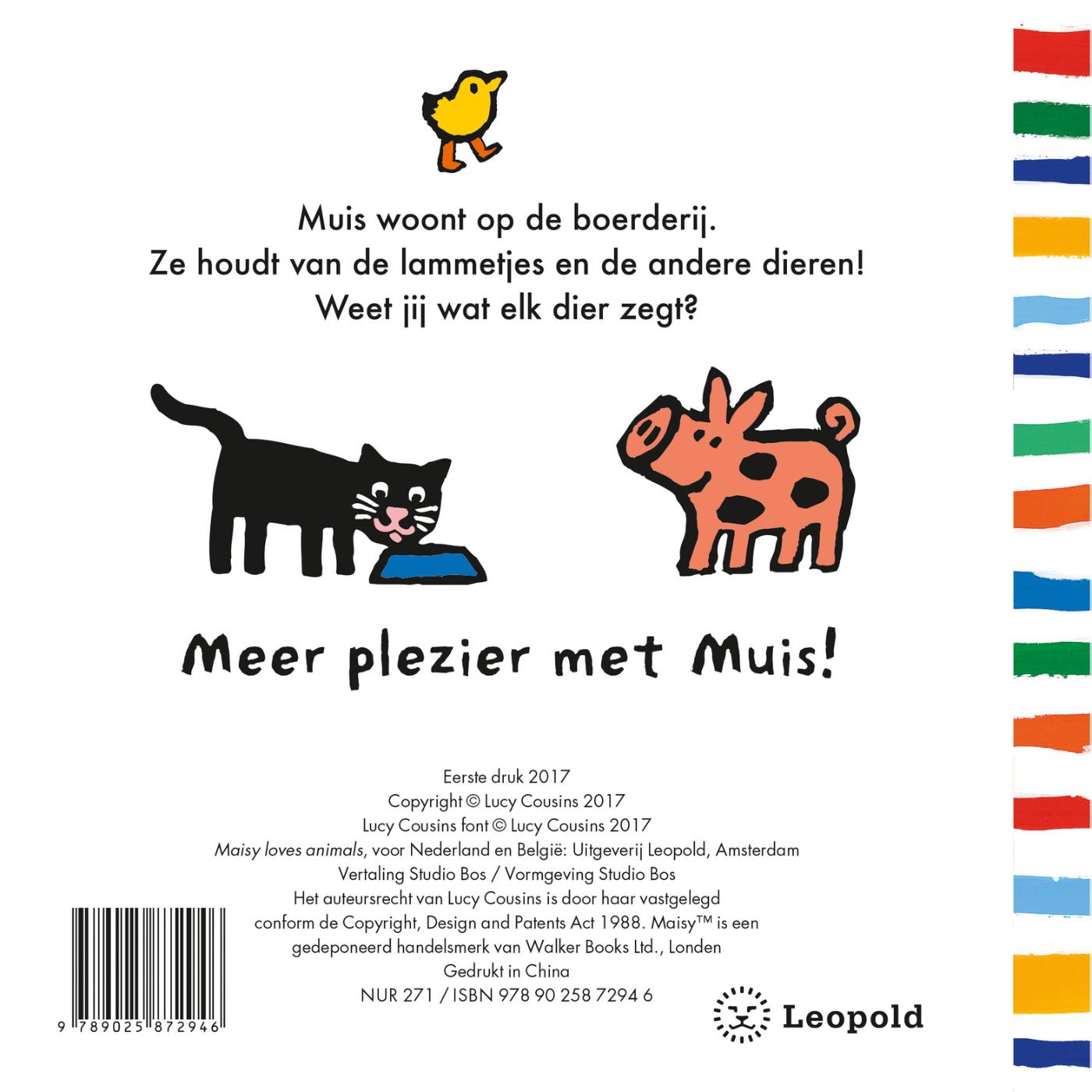 Achterkant van Muis houdt van dieren