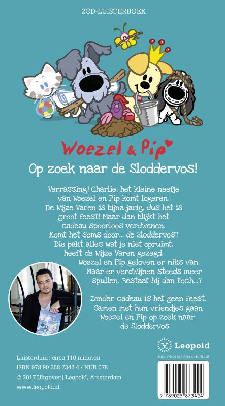 Achterkant van Op zoek naar de Sloddervos 2CD's