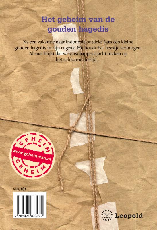 Achterkant van Het geheim van de gouden hagedis