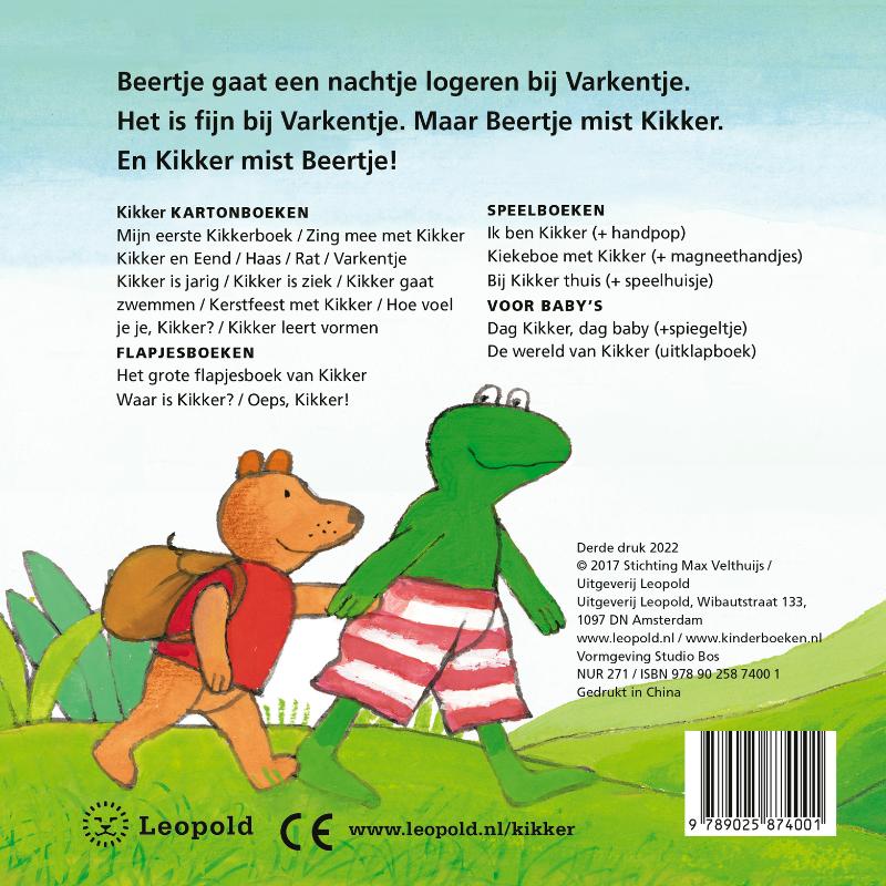 Achterkant van Kikker gaat logeren