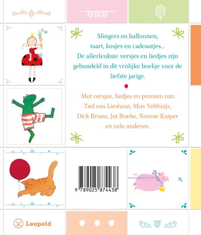 Achterkant van Hiep hiep hoera