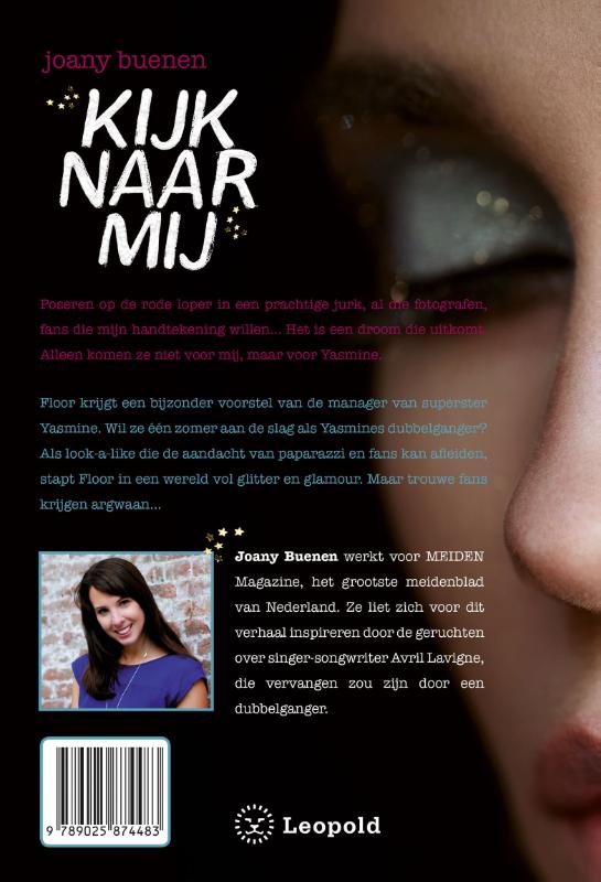 Achterkant van Kijk naar mij