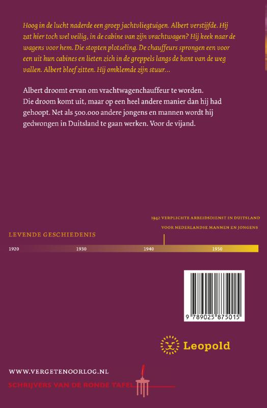 Achterkant van Werken voor de vijand