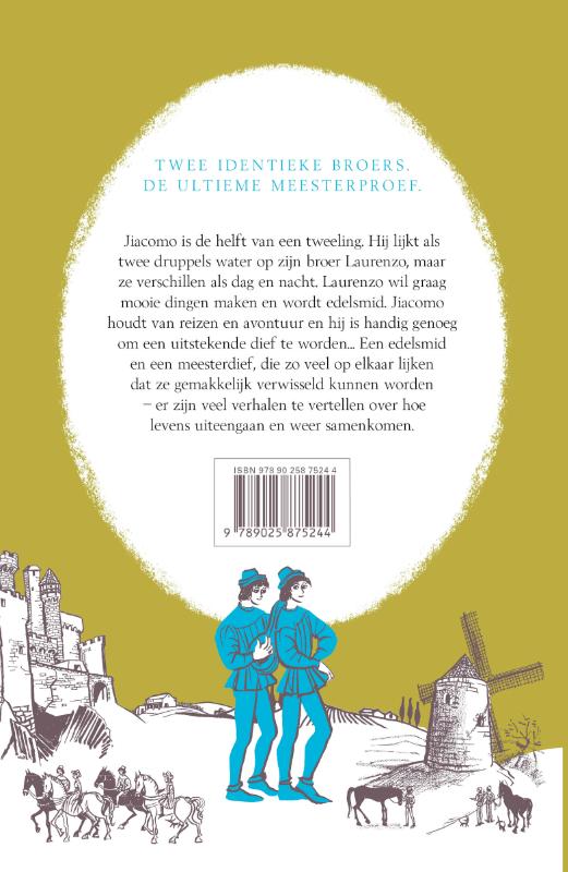 Achterkant van De goudsmid en de meesterdief