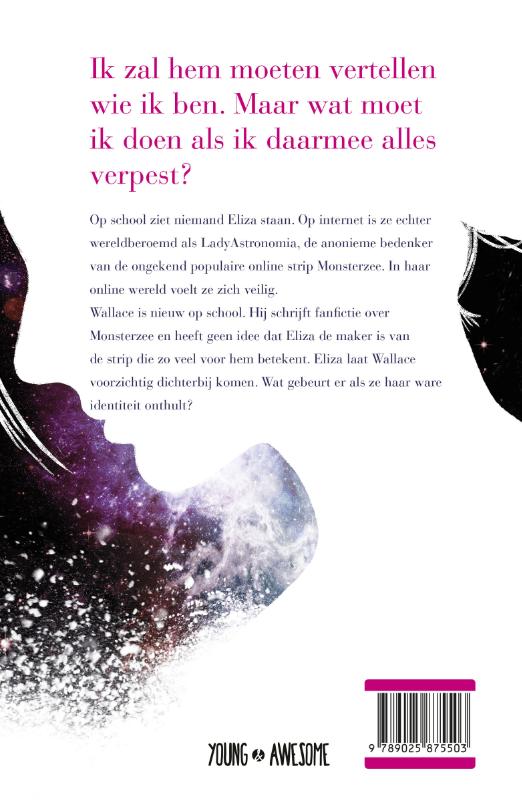 Achterkant van Zoek me tussen de sterren