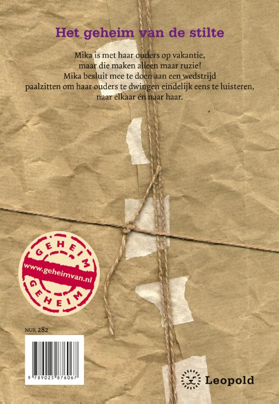 Achterkant van Het geheim van de stilte