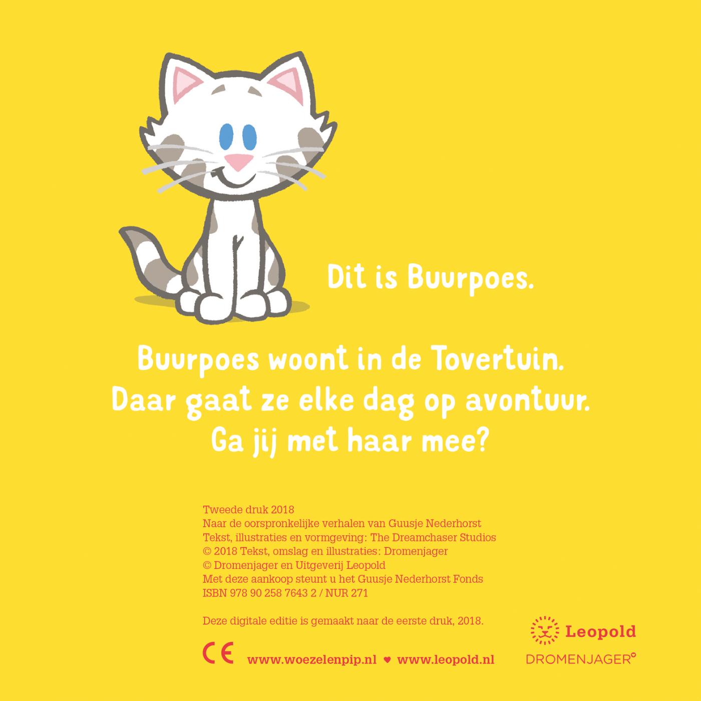 Achterkant van Woezel & Pip - Buurpoes