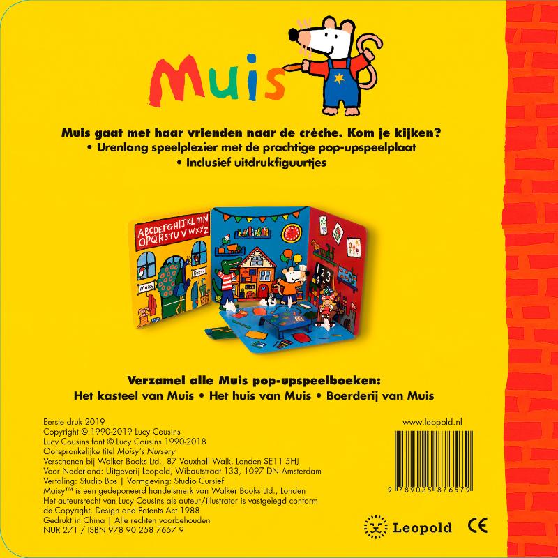 Achterkant van De crèche van Muis