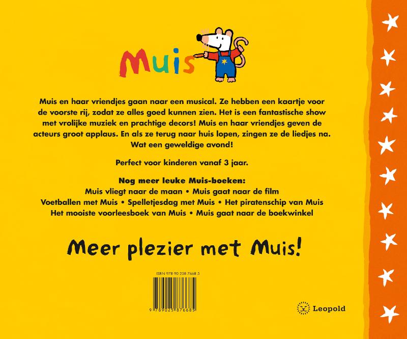 Achterkant van Muis gaat naar een musical