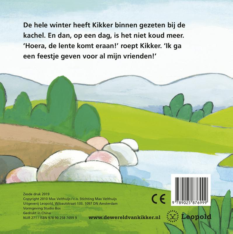Achterkant van Kikker geeft een feestje