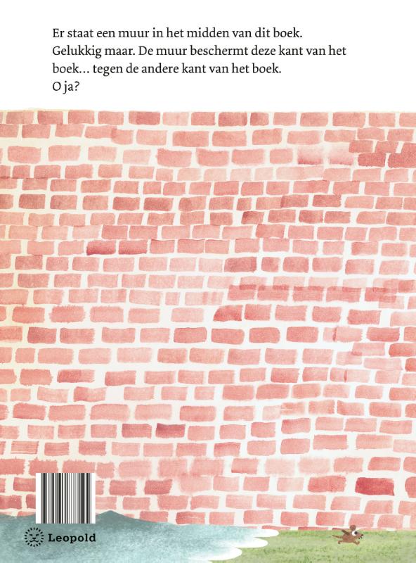 Achterkant van De muur in het midden van het boek