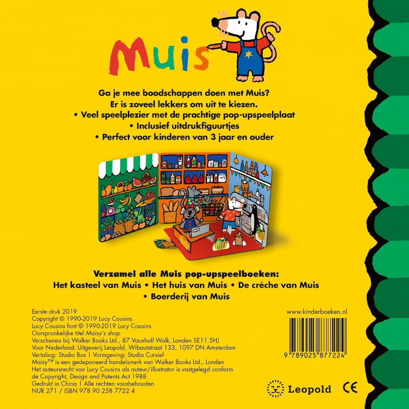Achterkant van Het winkeltje van Muis