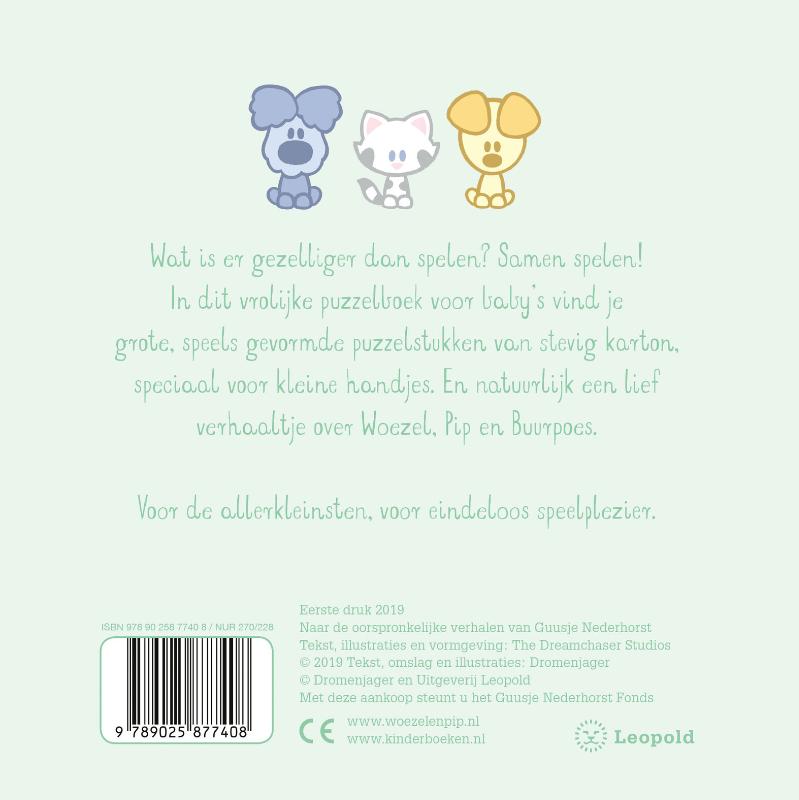 Achterkant van Baby's eerste puzzelboek