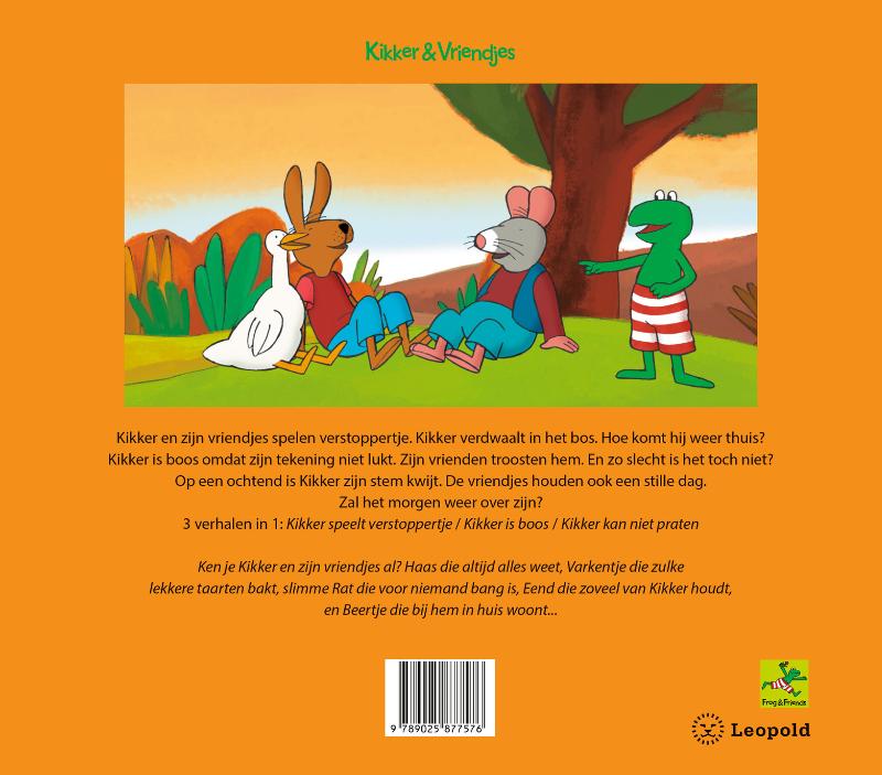 Achterkant van Kikkers dikke vriendjesboek