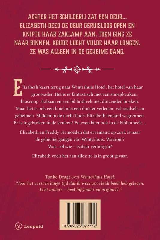 Achterkant van De geheimen van Winterhuis Hotel