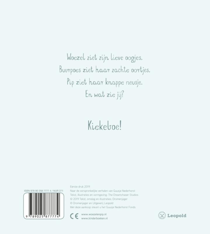 Achterkant van Baby-Kiekeboe!