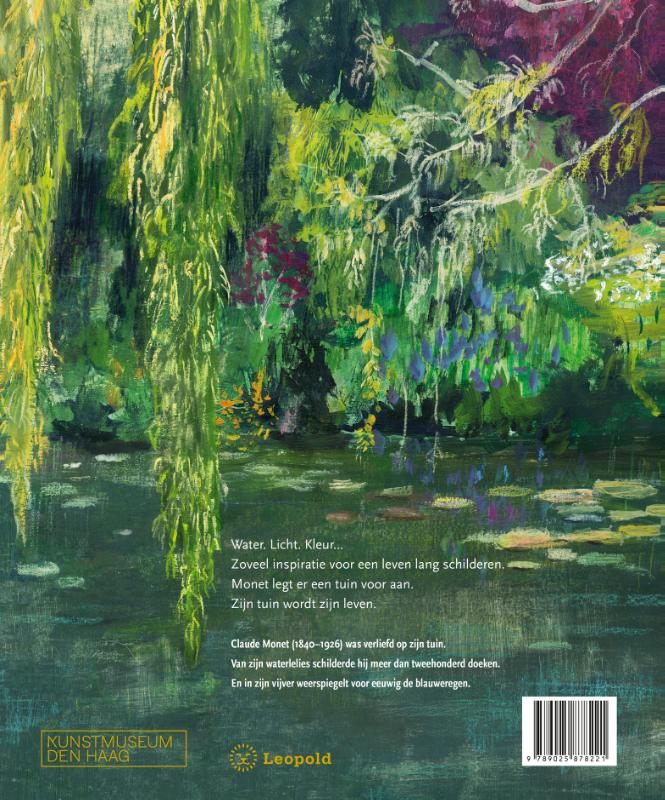 Achterkant van In de tuin van Monet