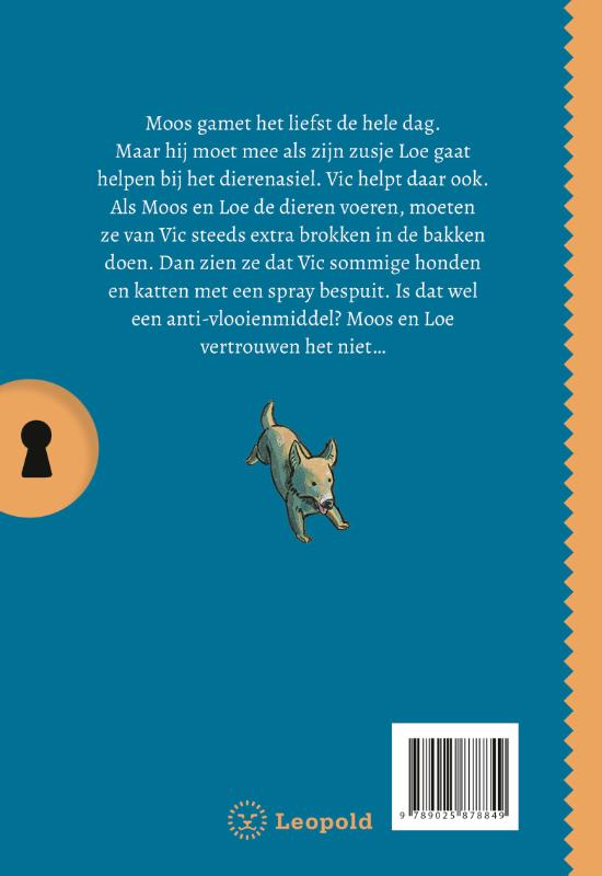 Achterkant van Het geheim van het dierenasiel