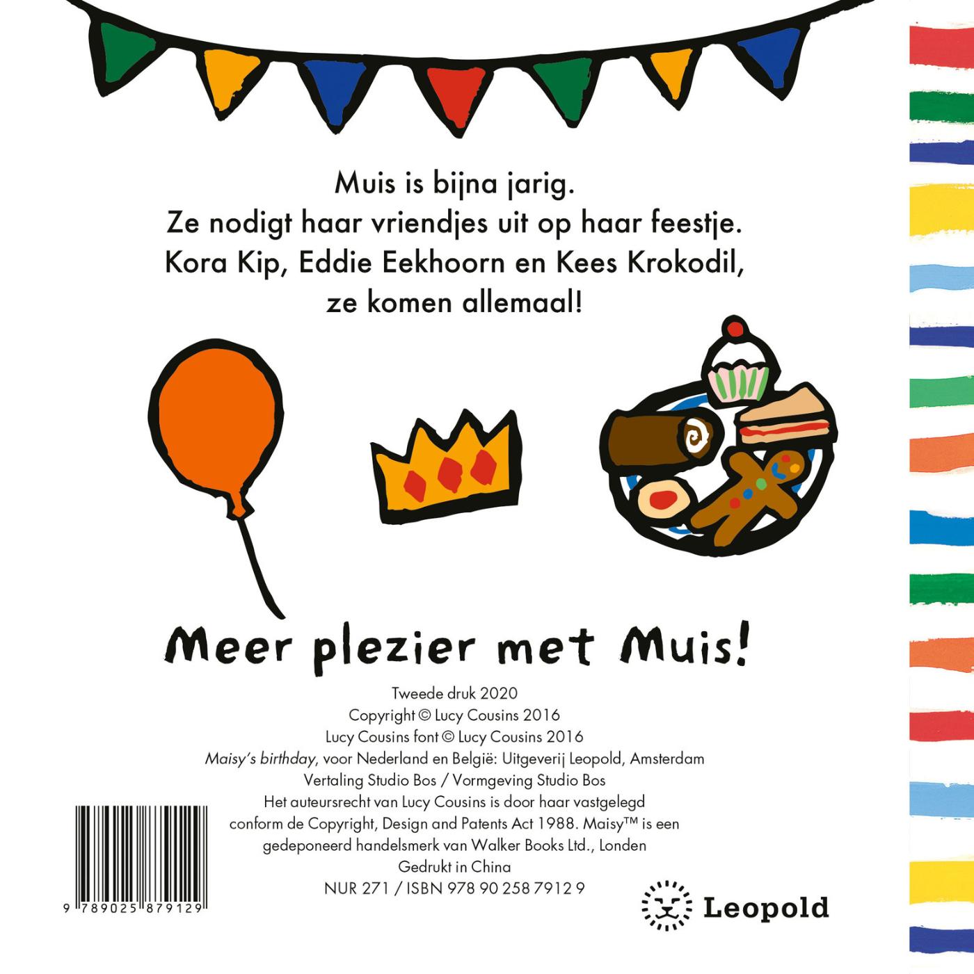 Achterkant van Muis is jarig