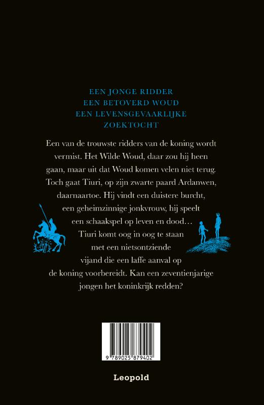 Achterkant van Geheimen van het Wilde Woud