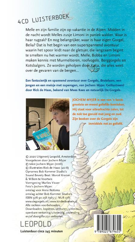 Achterkant van De Gorgels en het geheim van de gletsjer 4cd