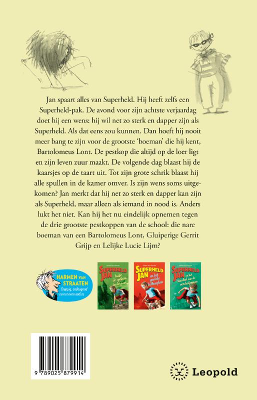 Achterkant van Superheld Jan en de gemene boeman