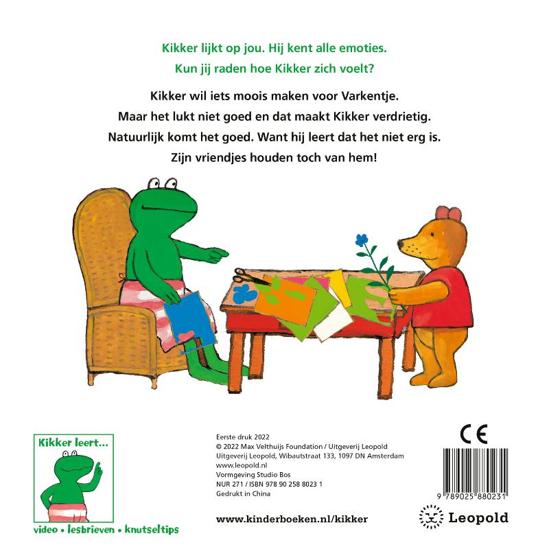 Achterkant van Hoe voel je je, Kikker?