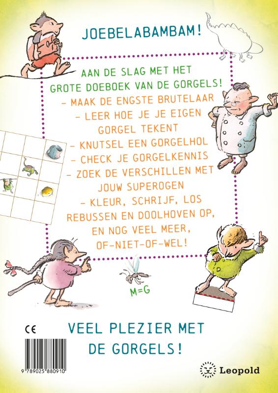 Achterkant van De Gorgels Doeboek