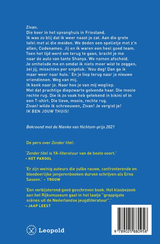 Achterkant van Zonder titel