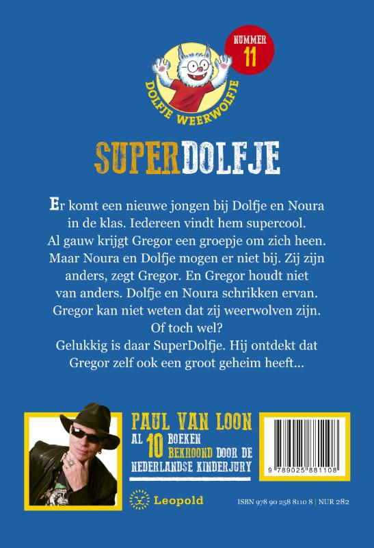 Achterkant van SuperDolfje