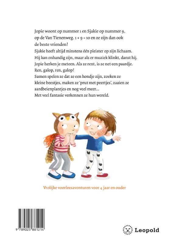Achterkant van Sjakie en Jopie