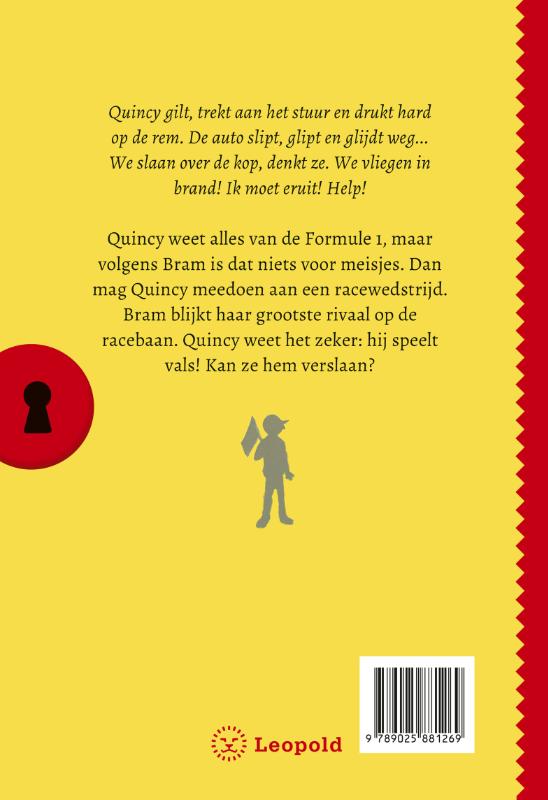 Achterkant van Het geheim van de grote race