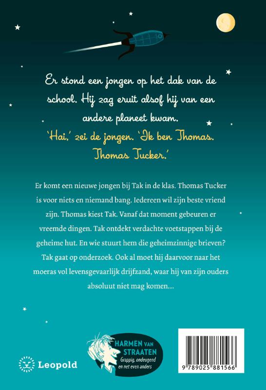 Achterkant van Thomas Tucker - Ontdekkingsreiziger van beroep