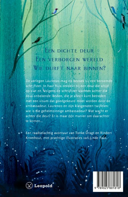 Achterkant van Wie achter deze deur verdwaalt