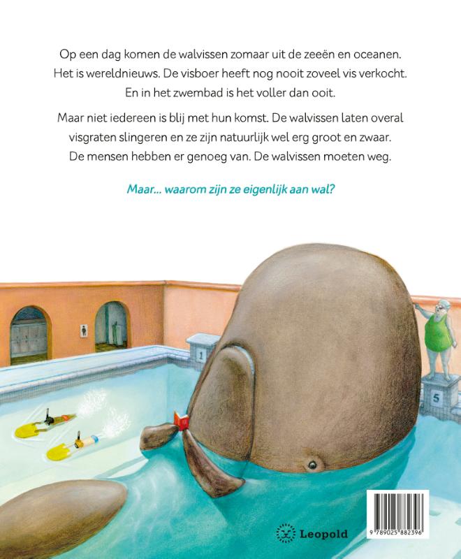 Achterkant van Walvissen aan wal