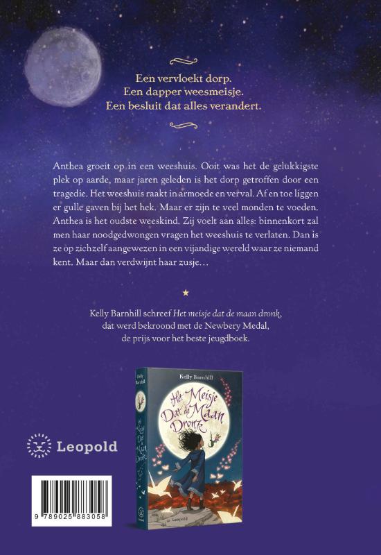 Achterkant van Het meisje dat naar de sterren luisterde