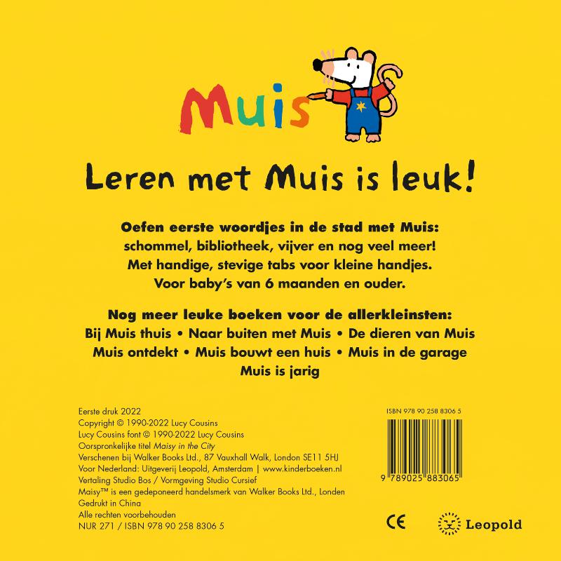Achterkant van Muis in de stad