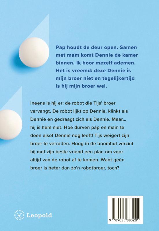 Achterkant van Toen mijn broer een robot werd