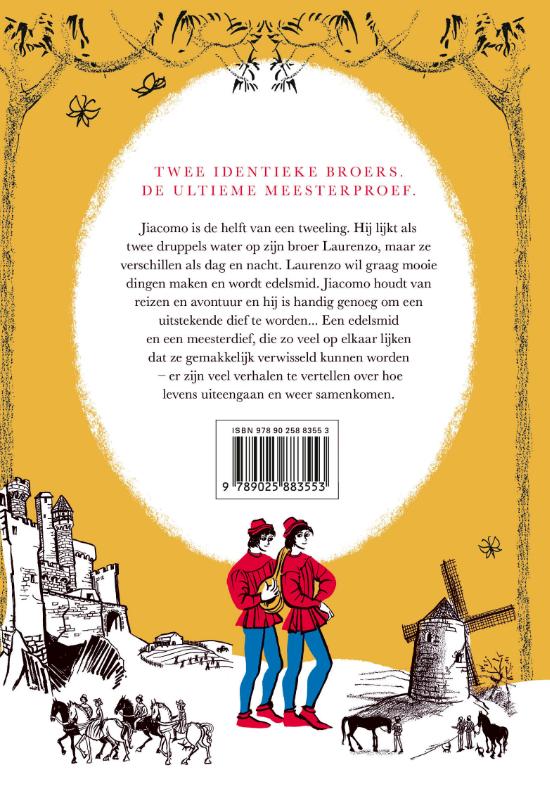 Achterkant van De goudsmid en de meesterdief