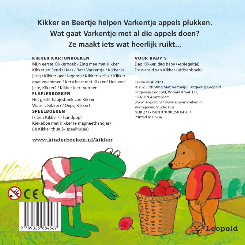 Achterkant van Taart voor Kikker
