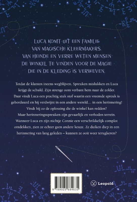 Achterkant van Gevangen op de magische zolder