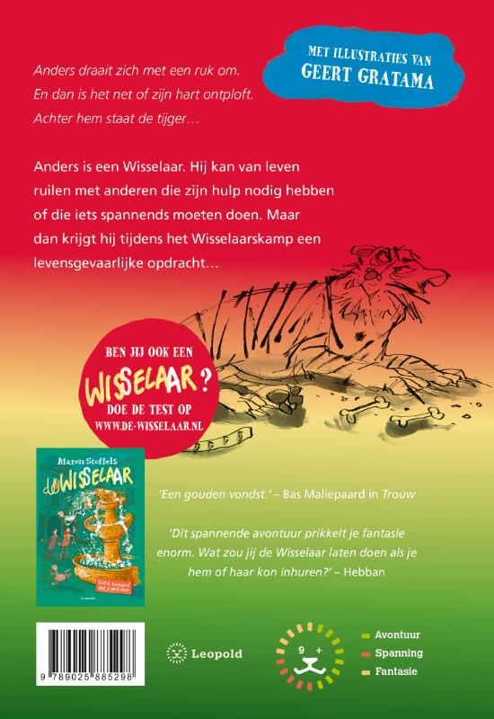 Achterkant van Oog in oog met een tijger