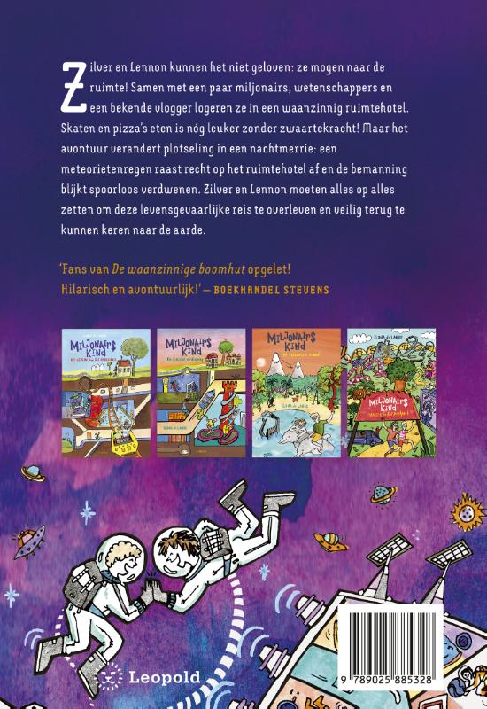 Achterkant van De rampzalige ruimtereis